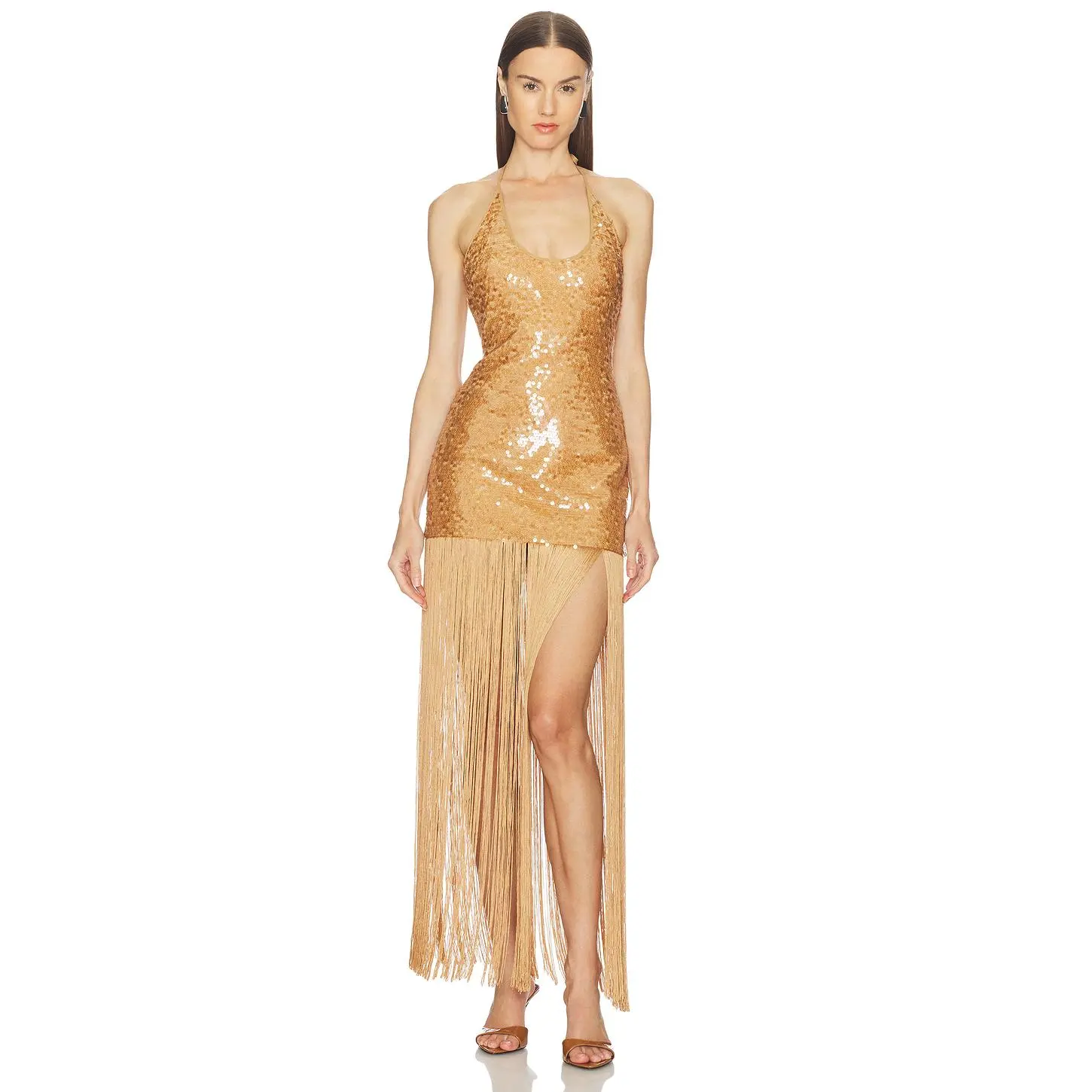 Camila Coelho Ankira Maxi Dress in Bronze Camila Coelho Ankira Maxi Dress in Bronze