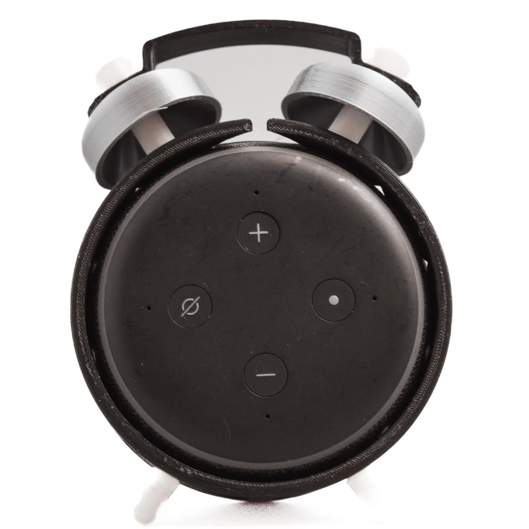Clock Shape Alexa Echo Dot Holder! - Make a Cool Looking Old Style Alarm Clock out of your Alexa! 3D Printed, Color Choices Available!