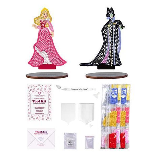 Crafts & Sewing Diamond Art Club Disney Sparkle Pals Kit - Aurora and Maleficent