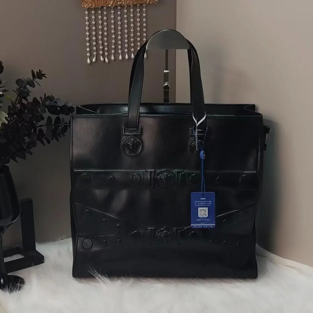 Pre-owned VERSACE COWHIDE LEATHER Top Handle Bags VERSACE^/Top Handle Bags/LYB1628603