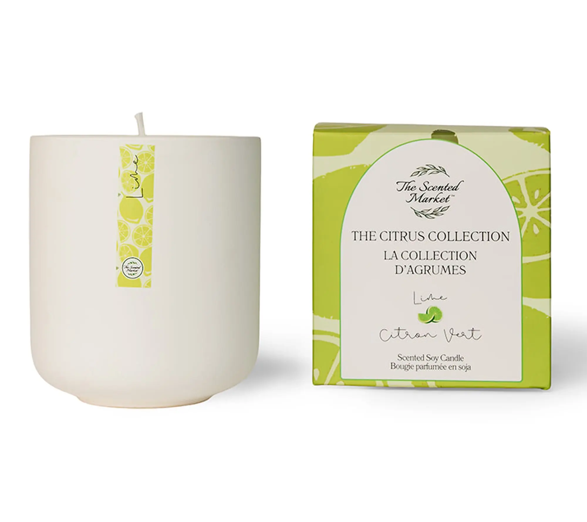 The Scented Market Citrus Scented Soy Candles w/ 60 Hour Burn