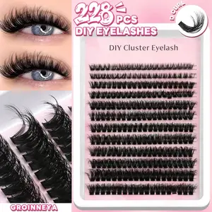Lashes Clusters Faux Mink Lashes Eyelash Extension Voluminous Fluffy Wispy Cat Eyelashes Eyelashes Clusters Makeup