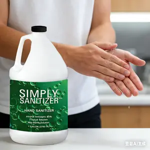 Hand Sanitizer 80% Alcohol Gel 1 Gallon 128oz Bulk Refill Pump Dispenser Kingdom