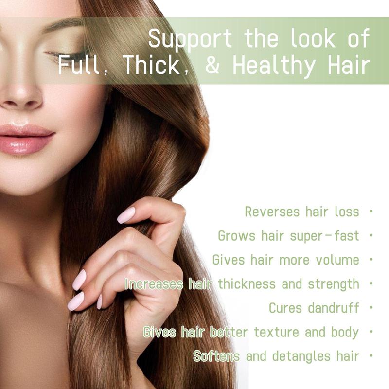 Herbal Hair Care Oil for Scalp Care, Gently Nourishes and Cleanses the Scalp While Strengthening Hair and Leaving It Soft, Smooth and Healthy-Looking