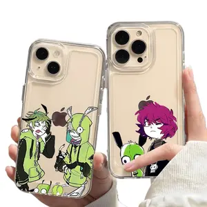 Invader Zim Green Cartoon Phone Cases For iPhone 17 Promax Pro Air 16 Plus 15 14 13 12 Transparent Shockproof Protective Cover Unique Artistic Design