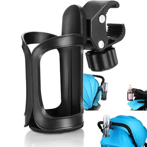 Walker Cup Holder 360° Rotating Universal Drinks Holder for Wheelchair Rollators Accessories Adjustable Clip Secure Design