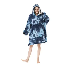 Oversized Wearable Blanket Hoodie for Women & Adults, Super Soft, Warm & Cozy with Giant Front Pocket