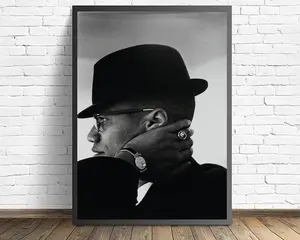 Malcolm X Poster Wall art Living Room Home Decor（No frame）