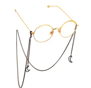 Black Moon Pendant Glasses Chain/Sunglasses Glasses Chain/Minimalism/Glasses Necklace