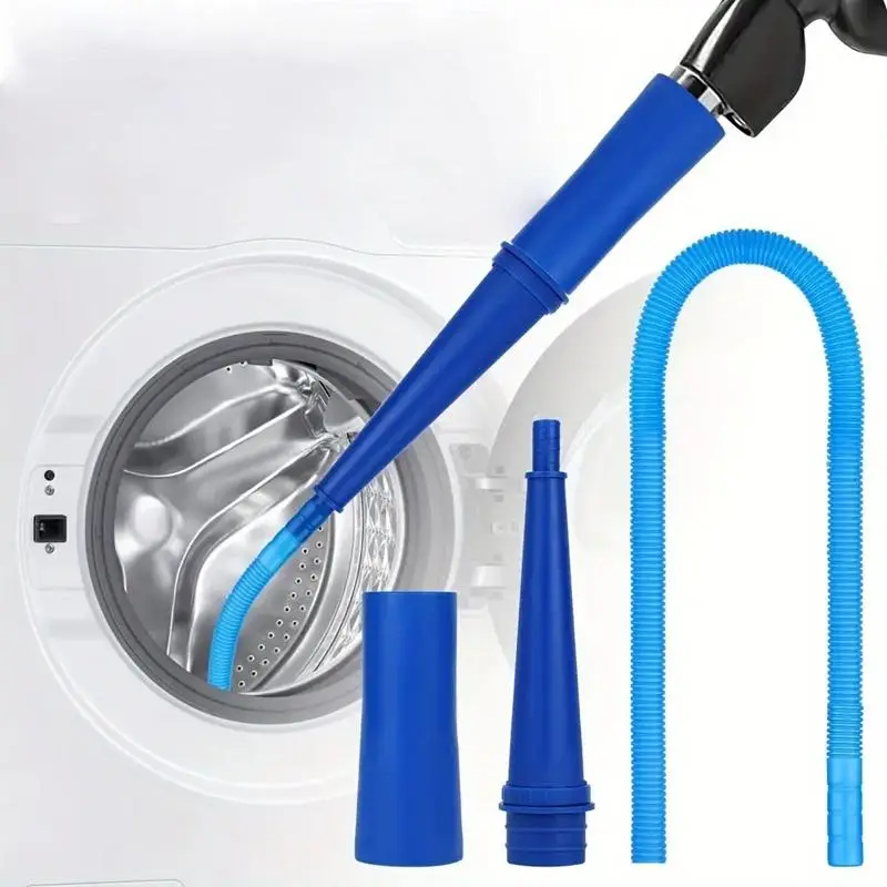 Spring Dryer Vent Cleaner Kit, 3 Counts/set Including Plastic Hose, Adapter and Vacuum Adapter, Dryer Deep Cleaning Flexible Lint Remover for Vacuum C