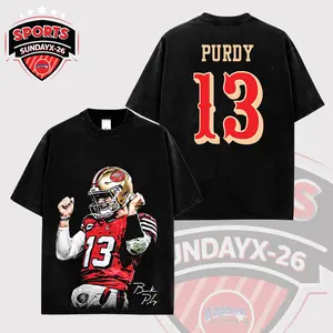 [X-26] Brock Purdy 13 'Dougie' For 49ers Faithful High-Quality 100% Cotton T-Shirt (Made In US), Niner Gang Football Shirt, Game Day Outfits, Gift For Football Fans, Football Graphic Tee