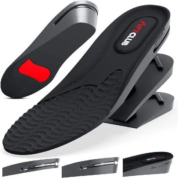 6FT CLUB Height Increase Insoles for Men, Adjustable 3-Layer Shoe Lifts with Air Cushion, Height Booster Insoles
