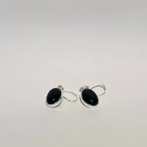 Guardian’s Shadow - Onyx 925 Silver Earrings