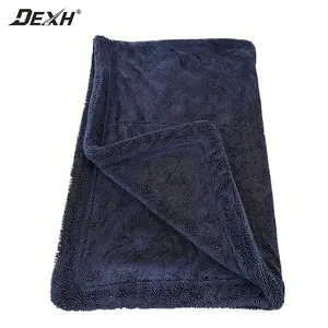 Large Size Thick Microfiber Cleaning Cloths, 23.6in*35.4in(60*90cm) 1300 GSM Dual Sided Twist Ring, Super Absorbent Reusable Scratch-Free Detail Cloths for Entire Vehicle Drying summervibes