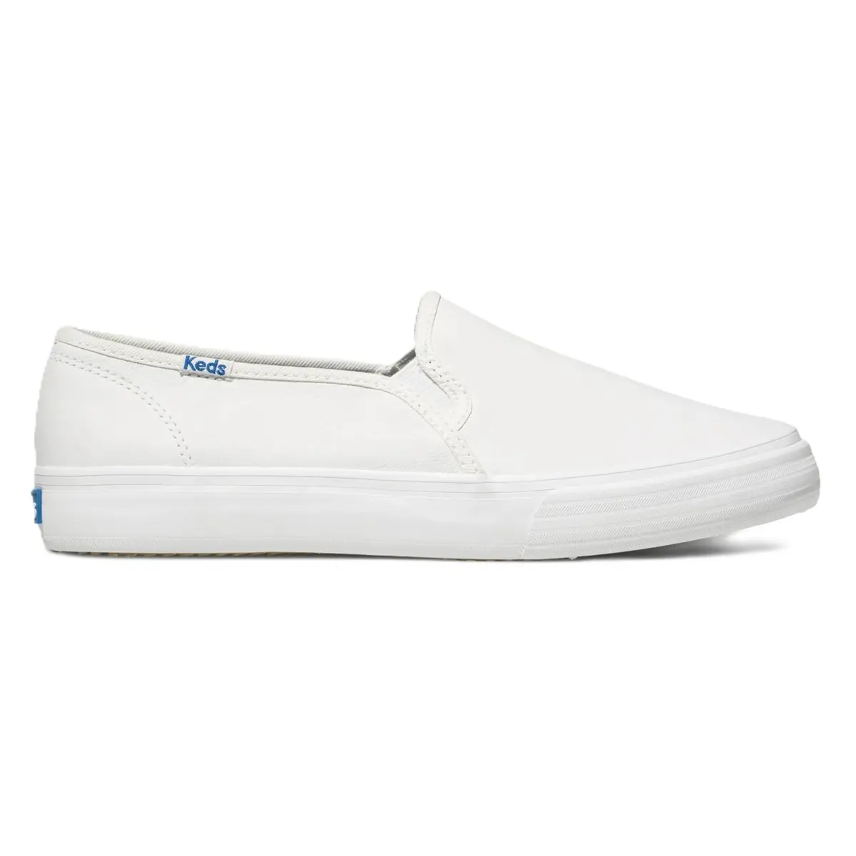 Keds Double Decker Leather Sneaker White Women's Fashion Shoes New
