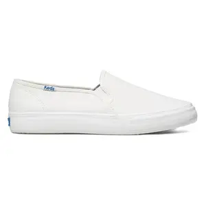 Keds Double Decker Leather Sneaker White Women's Fashion Shoes New