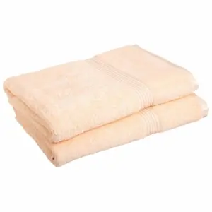 Superior Egyptian Cotton 2-Piece Bath Sheet Set Peach