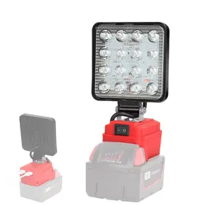 Wireless LED Work Light for  M-18 18V Battery, 4800LM Portable Flood Light with USB Charging, 140° Adjustable Head for Outdoor & Jobsite Use(Battery not included) TikTokShopBlackFriday