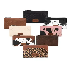 Wrangler Minimalist Wallet for Women Credit Card Wallet Ladies Travel Wallet Monederos de Mujer Card Cases & Money Organizers with Smooth Zippers