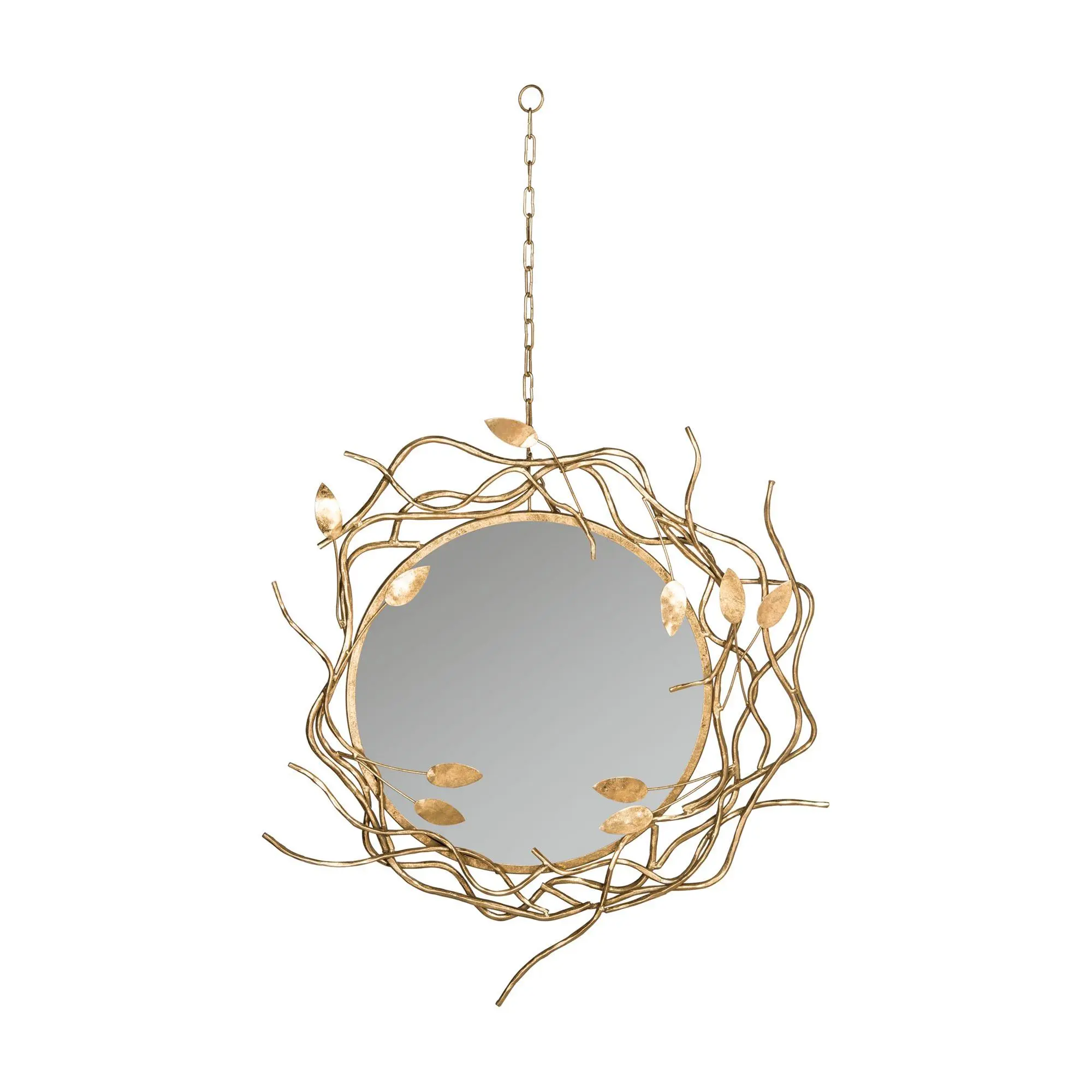 Safavieh Gold Wreath Mirror Safavieh Gold Wreath Mirror
