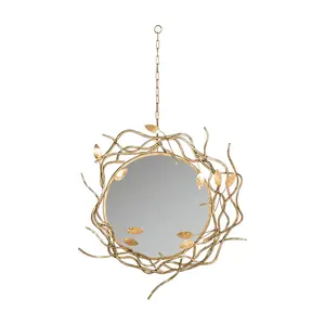 Safavieh Gold Wreath Mirror Safavieh Gold Wreath Mirror