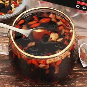Five Treasures tea kidney tea energizing Ginseng 30 Bags Natural -Blend Barley, Red Dates, Goji, Mulberry and more， Boost Energy, Promote daily health