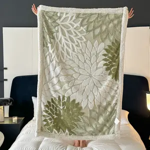 Double-Layer Thick Particle Jacquard Blanket with Breathable Soft Fabric Multiple Colors and Sizes for Home Relaxation Office Nap Couch Outdoor Camping Cozy and Comfortable