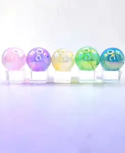 Beautiful Aura Clear Quartz Sphere - Energy Amplifier and Balancing Crystal