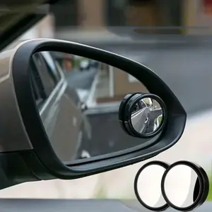 Car Rearview Mirror, Chrome Anti-Glare Panoramic Rearview Mirror, Universal Interior Clip-On Reinforced Extra-Wide Angle Rearview Mirror Extender, Designed to Minimize Blind Spots in Suvs And Trucks, Car Accessories
