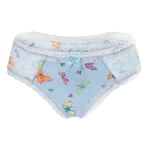 LittleForBig Unisex Hipster Briefs Butterflies Pattern Mesh Shaping Tucking Gaff Briefs for Sissies Crossdressers Transgender Individuals Breathable