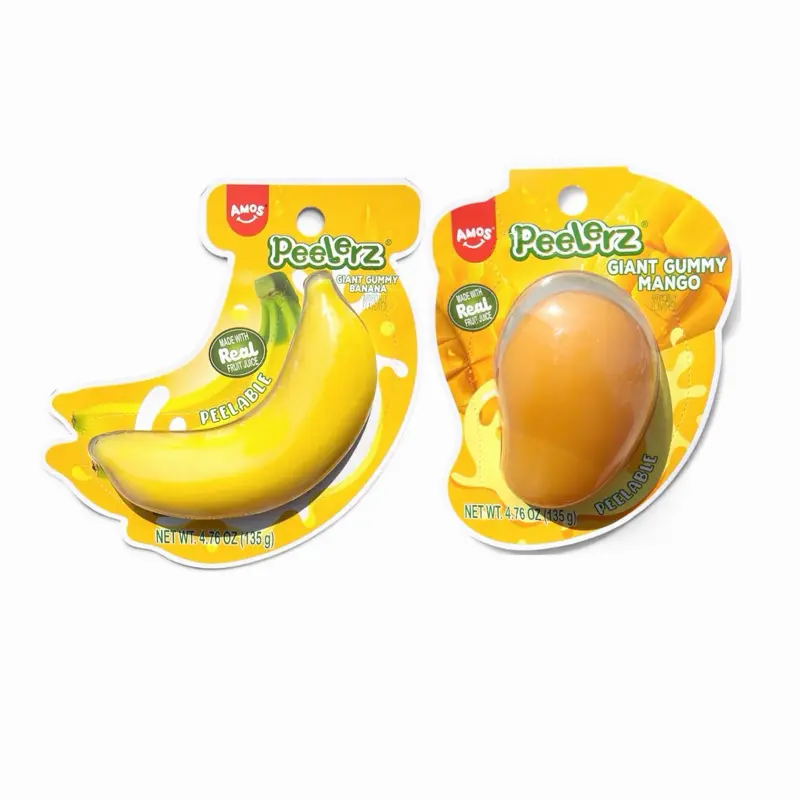 Amos Giant Gummy 2-pack - Giant Mango & Banana Peelable Gummy 4.76 oz