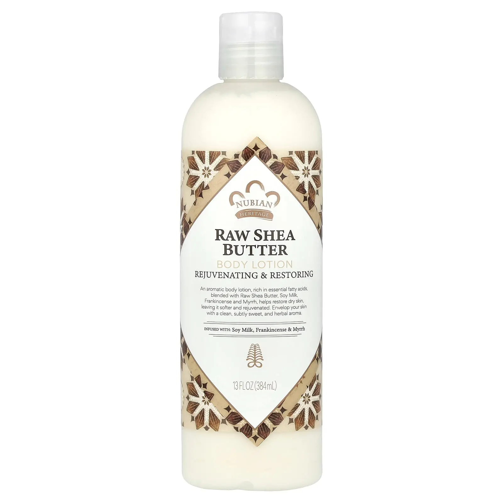 Nubian Heritage Body Lotion, Raw Shea Butter, 13 fl oz (384 ml)
