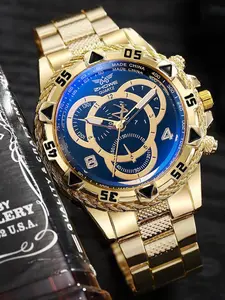 Men's Business Round Dial Analog Quartz Watch, Fashion Watch for Party, Daily Clothing Decor, Trendy All-match & Exquisite Watch for Birthday Gift with Box