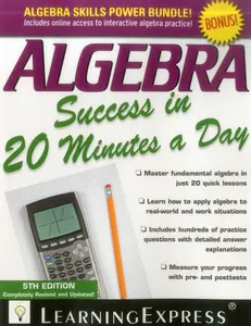 USED-Algebra Success in 20 Minutes a Day by Learningexpress (Paperback)