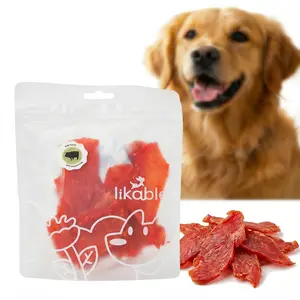Likable Premium Pork Slices Dog Treats - Tasty, High Protein (≥36%), All Natural, Dental Treats for Dogs, High in Protein, Pet Supplies Chews All Natural Food, 100g Pack with 18-Month Shelf Life
