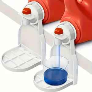 1pc Laundry Detergent Cup Holder, Liquid Soap Dispenser Tray, Fabric Softener Dropper Rack, Washing Room Organizer, Soap Saver