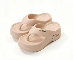 Women's EVA Flip-Flop Slides - Soft Soles, Non-Slip, Lightweight Casual Sandals, Women's Sandals for Beach Use & Home Walking (White)