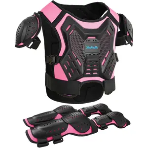 Kids Dirt Bike Gear Youth Motocross Armor Protective Vest Suit Children Chest Back Knee Elbow Protection for Cycling ATV
