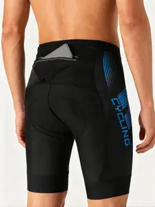 Men's 3D Stereo Cycling Shorts, Breathable Road Bike Shorts with Pockets, Elastic Bicycle Shorts for Comfort and Performance
