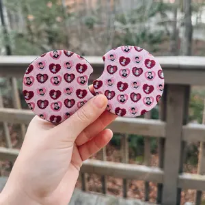 cute HOA heart  car coaster
