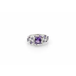 Raine Amethyst Flower Ring