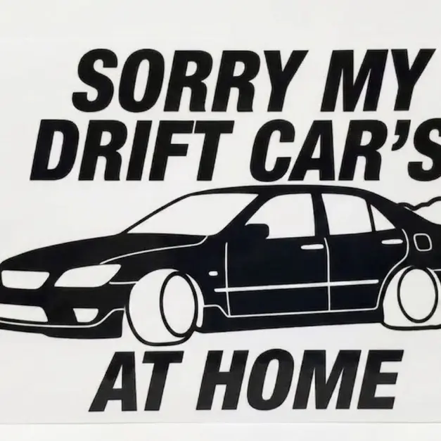 Drift Car Stickers, Decorative Vinyl Decals for Car Exteriors