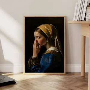 Funny Bathroom Poster, Vintage Toilet Humor Print, Bad Smell Restroom Wall Art, Quirky Stink Sign, 5 Size, 8x12 to 27x40 inch, Room Decor, Unframed