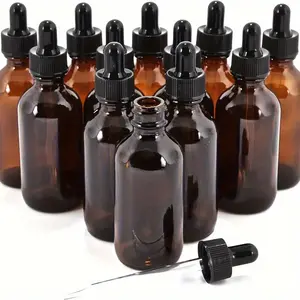 1pc Glass Dropper Bottles Glass Eye Dropper 30ml for Essential Oils, Liquids, Glass Tincture Bottles, Leakproof Travel Bottles, Portable Bottle for Commercial/ Salon