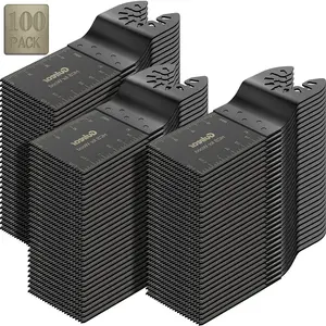 100Pcs Oscillating Tool Oscillating Saw Blades,Oscillating Blades,Multi Tool Blades Kits,for tools for Cut Wood,&Metalm wood working accessories