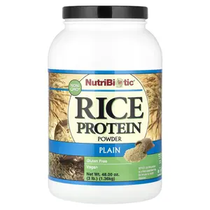 NutriBiotic Rice Protein Powder, Plain, 3 lb (1.36 kg)