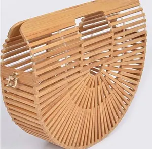 Bamboo Clutch Crossbody Purse