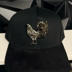 Hat Rooster Pin SnapBack Suede visor