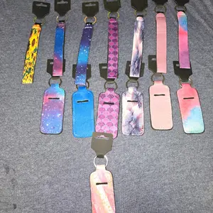Durable Personalized Sublimation Keychain and Chapstick Holder Set