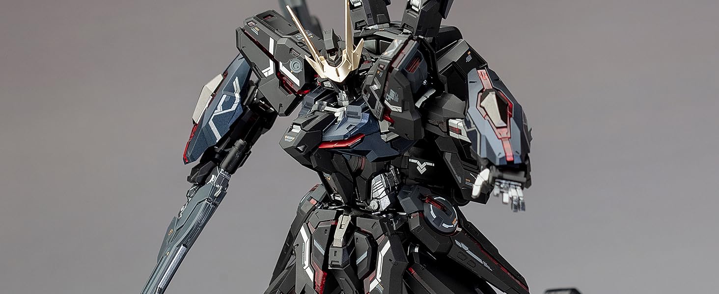 Funtasy Planet Eternal Night Radiance 1/100 Mecha Model Kit - Light Eater Black Hole Edition - 10 Inch Articulated Action Figure with Pre-Painted Armor, Independent Inner Frame, Gift for Adults Teens